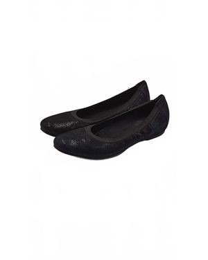 Munro Ashlie Crosshatch Ballet Flats - Black