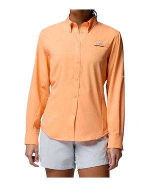 Columbia Pfg Tamiami Ii Long Sleeve Shirt - Orange
