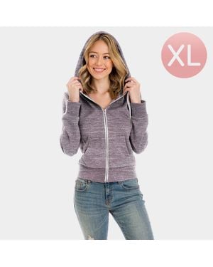 TRUEDAMES Zip Up Hoodies Sweater - Gray