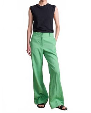 Apiece Apart Adi Wide Leg Trouser - Green