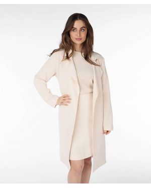 EsQualo Cira City Twill Coat - Natural