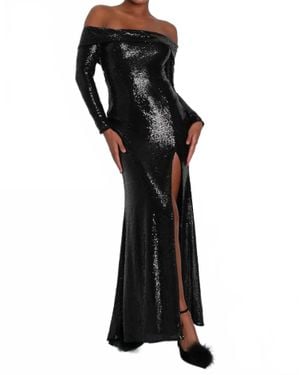 nora lace long sleeve maxi dress Shona Joy Nora Lace Detail Maxi Dress