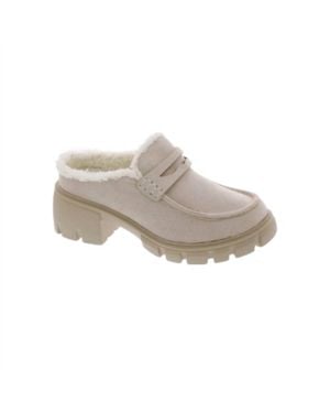 Very G Fluff Loafer Mules - Gray