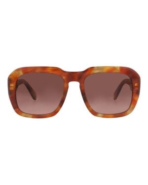 Chloé Square-Frame Recycled Acetate Sunglasses - Brown
