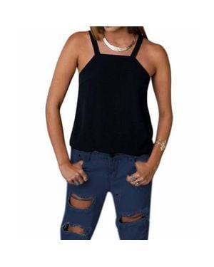 MINKPINK Paper Planes Apron Style Cami - Black