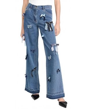 LoveShackFancy Dessa Pants - Blue