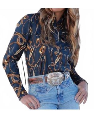 Cruel Girl The True West Top - Blue