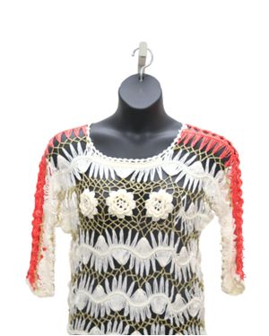 NF Boho Crochet Top - Gray