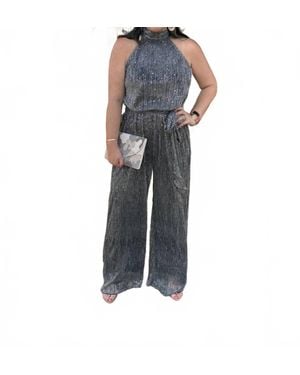 By Together Almost Kissed Jumpsuit - Blue