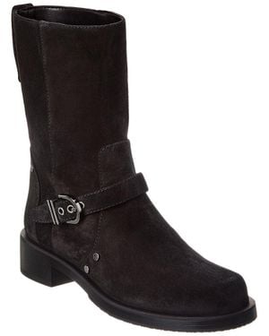 Stuart Weitzman Maverick Suede Bootie - Black