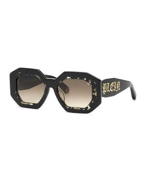 Philipp Plein Sunglasses Geometric Full Rim, Frame And Gradient Lens Spp098M0700 - Brown