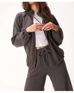 Project Social T Go Get 'Em Zip Front Jacket - Black