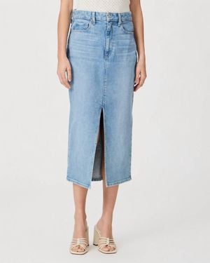 PAIGE Angela Midi Skirt - Blue