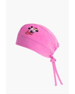 CHEROKEE Tooniforms Disney Love Happens Scrub Hat - Pink