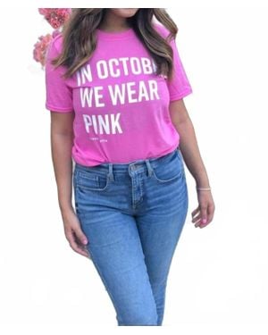 OLIVER & OTIS In October We Wear Tees - Pink