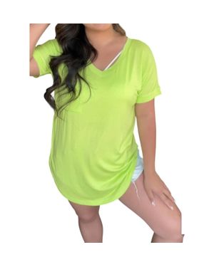Jadyk Celeste Pocket V Neck Tee - Green