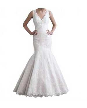 Madison James Lace Wedding Dress - White