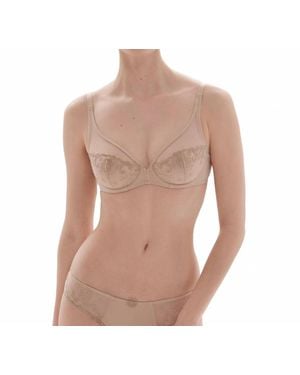 Simone Perele Full Cup Plunge Bra - Brown