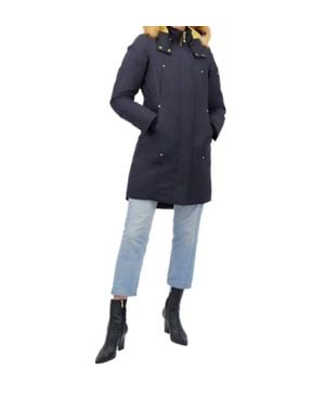 Moose Knuckles Grand Metis Parka Puffer Down Jacket - Blue