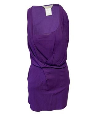 Chloé Chloe Sleeveless Draped Dress - Purple