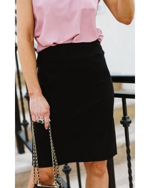 NIC+ZOE Wonderstretch Pencil Skirt - Black