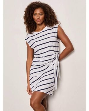 Sanctuary Side Tie T-Shirt Dress - White