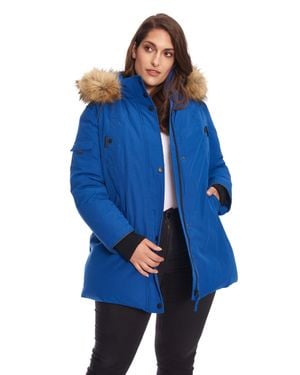 Alpine North Glacier Plus Vegan Down (Recycled) Parka (Plus Size) - Blue