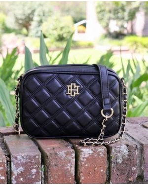 Caroline Hill Bryce Quilted Crossbody Bag - Black
