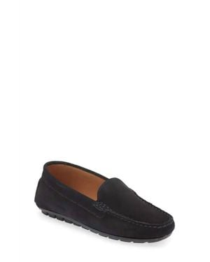 Cordani Leather Moc Toe Loafers - Black