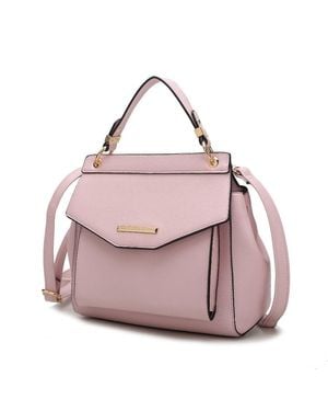 MKF Vida Vegan Leather 3-In-1 Satchel, Backpack & Crossbody - Pink