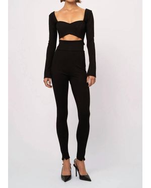 NonChalant Label Joelle Catsuit - Black