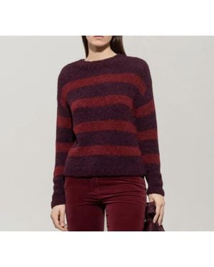 Luisa Cerano Striped Sweater - Red
