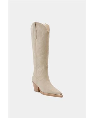 Dante Shoes Gilia Western Fashion Leather Boots - White