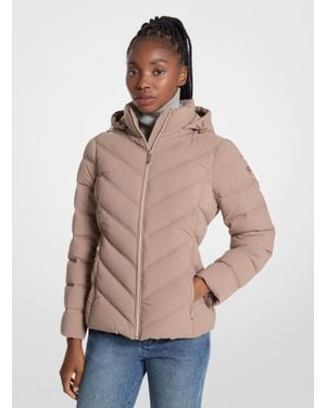 Michael Kors Outlet Packable Quilted Puffer Jacket - Natural