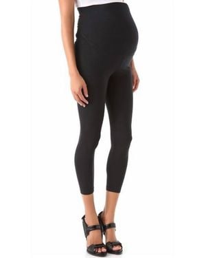 David Lerner Maternity Cropped Leggings - Black