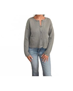 Elan Kaiden Knit Long Sleeve Sweater - Gray