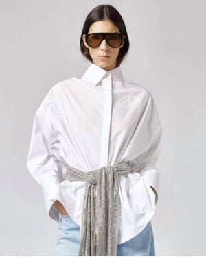 GIUSEPPE DI MORABITO Camicia Over Button-Down Shirt - White