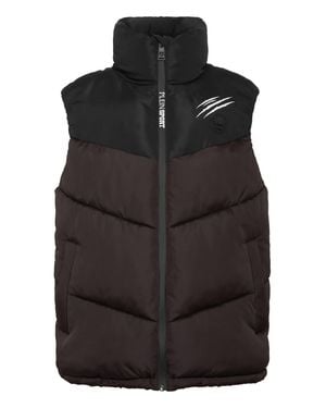 Philipp Plein Puffer Jacket Vest - Black