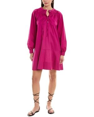 Alpha Studio A-Line Shirtdress - Pink