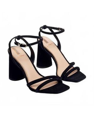 Sam Edelman Kia Block Heel Sandals - Black