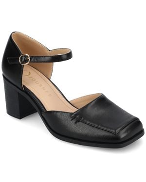 Journee Collection Wide Width Evangeline Pumps - Gray