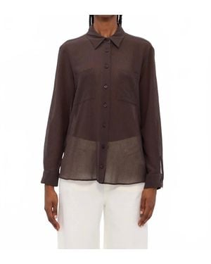 Marella Orzo Button Down Blouse - Brown
