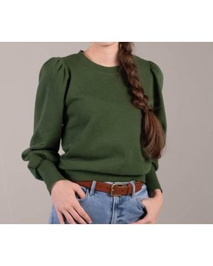 DOWNEAST Statement Crew Top - Green