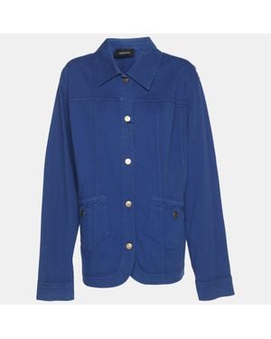 Elena Miro Denim Shirt Jacket - Blue