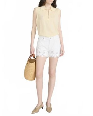FRAME Eyelet Hang Short - White