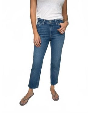 PAIGE Sarah Straight Ankle Jeans - Blue