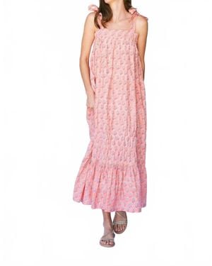SUNSHINE TIENDA Flower Maxi Dress - Pink