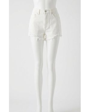 Z Supply Classic Hi-Rise Denim Short - White