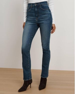 Veronica Beard Lydia High Rise Slim Jeans - Blue