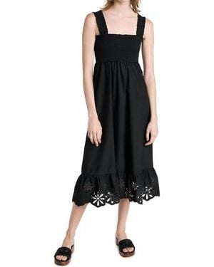 Rails Rumi Eyelet Midi Dress - Black